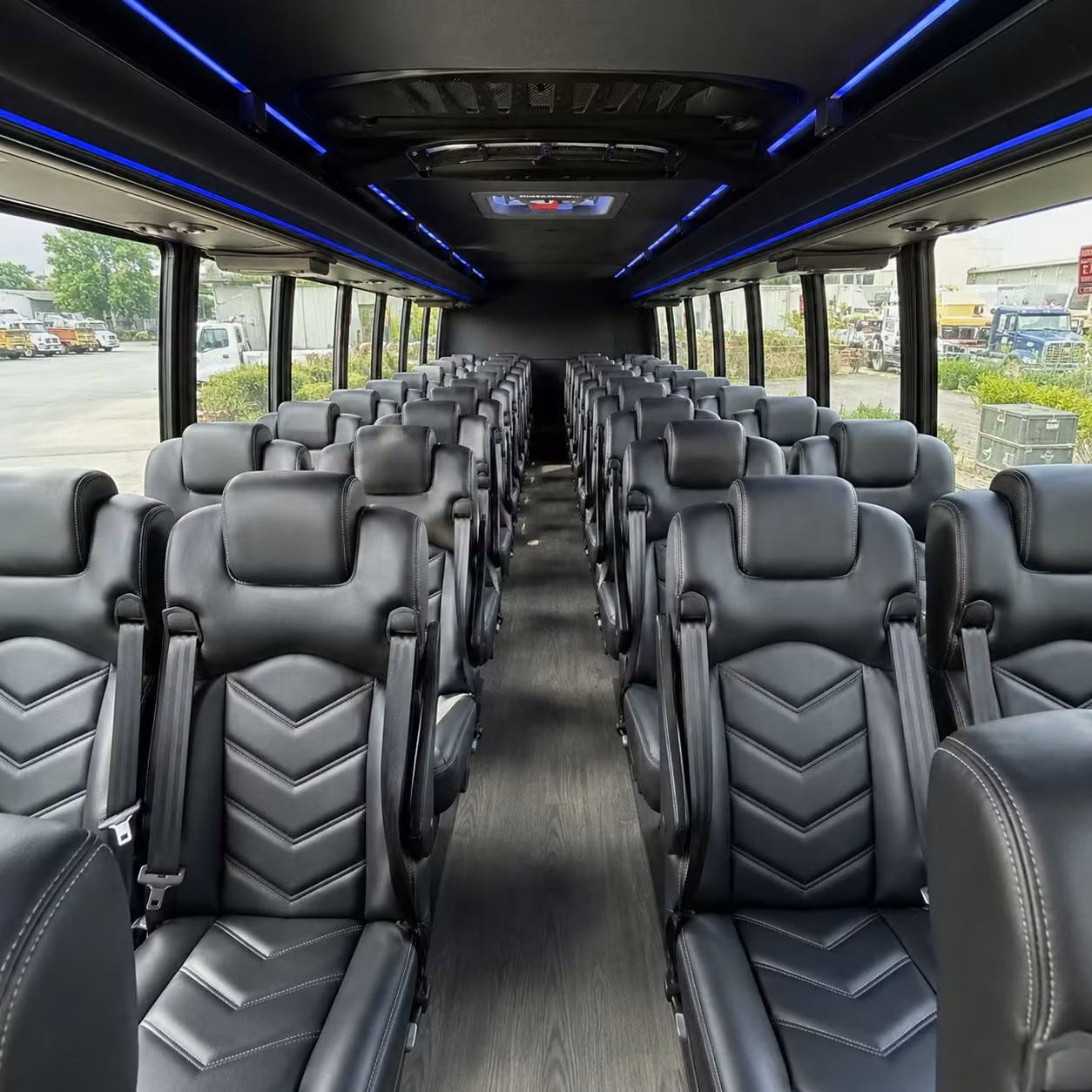 25 passenger minibus interior