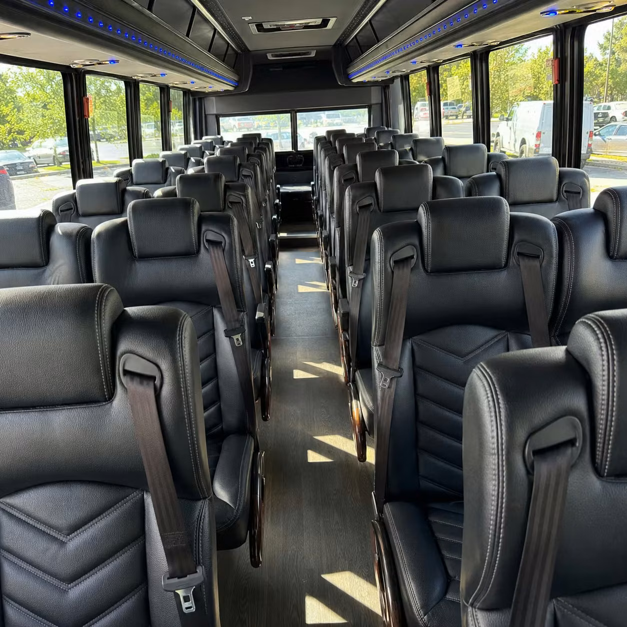 28 passenger minibus inside