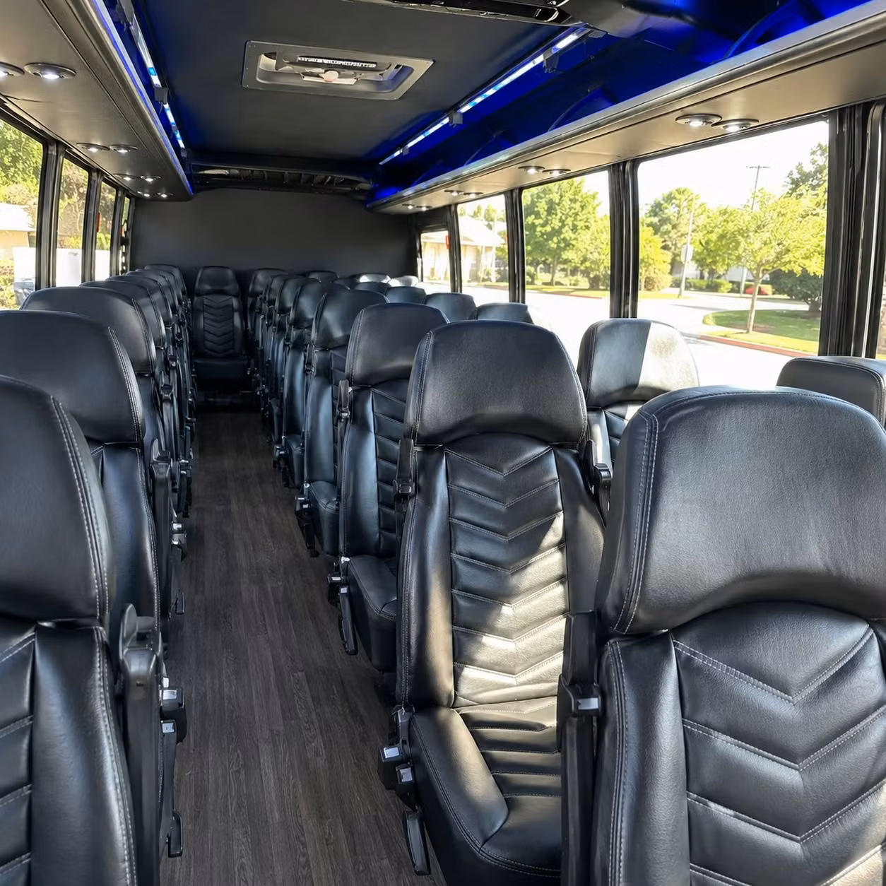 28 passenger minibus interior