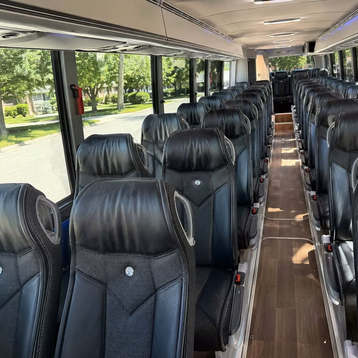 lakewood charter bus interior