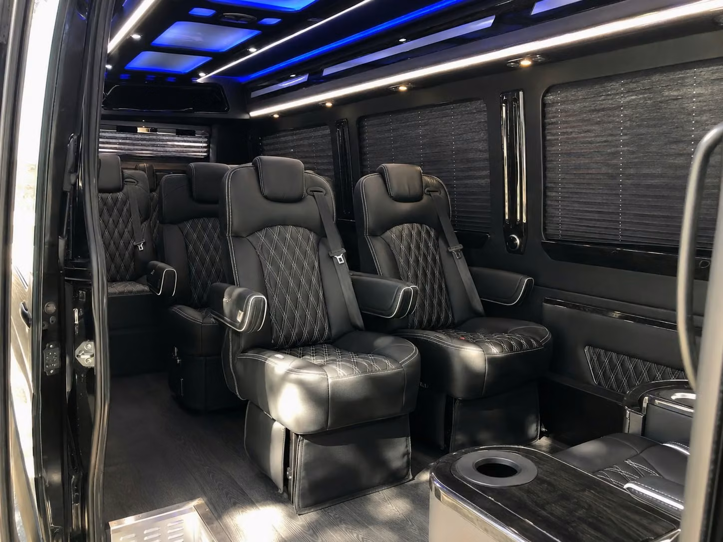 sprinter van with driver inside